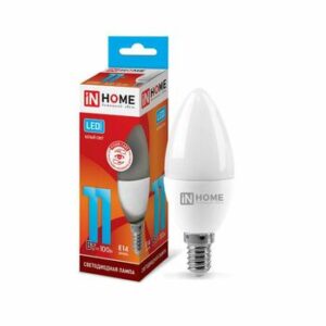 Лампа светодиодная LED-СВЕЧА-VC 11Вт 230В E14 4000К 990лм IN HOME 4690612020471