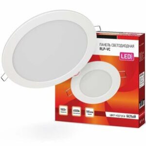 Светильник светодиодный RLP-VC 18Вт 230В 6500К 1440лм 185мм бел. (Аналог Downlight) IP40 IN HOME 4690612024547