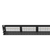 sysmatrix 5pp4802u102 патч-панель коммутационная высокой плотности 19" (1u), 48 портов rj-45, категория 5e, dual idc, неэкранированная