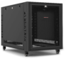 sysmatrix mr 6012.933 шкаф серверный телекоммуникационный 19" напольный 12u 600x1000x655mm (шхгхв) передняя дверь перфорированная, задняя дверь перфорированная, ручка с замком, цвет черный (ral 9004)