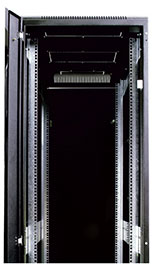 шкаф телекоммуникационный напольный, дверь стекло, цвет чёрный