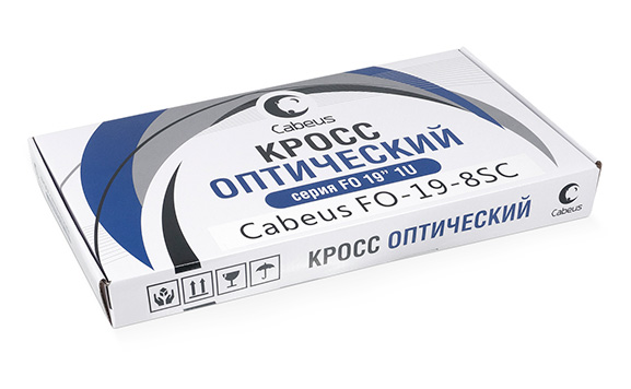 бокс оптический 19 дюймов на 8 симплексных проходных адаптеров sc или на 8 дуплексных проходных адаптеров lc