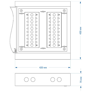 коробка распределительная на 200 пар