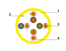 simple utp-4p-cat.5e-solid-yl