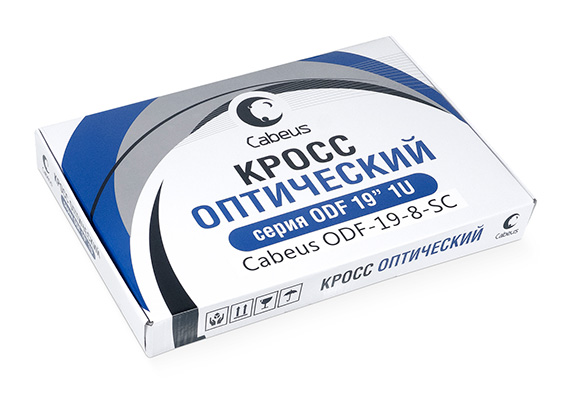 cabeus odf-19-8-sc кросс бокс оптический 19 на 8 sc (lc duplex) со сплайс пластиной, выдвижной