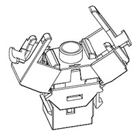 cabeus kj-rj45-cat.6a-sh-180-tooless вставка keystone jack rj-45(8p8c).