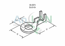 наконечник кольцевой (нк d5.2мм) 0.5-0.8мм? (dj431-5a) rexant