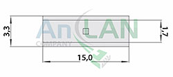 соединительная гильза (сг l-15мм) 0.5-1.5мм² (bn1.25) rexant