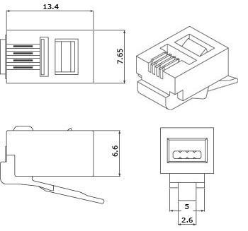 simple plug-4p4c-p-c2-100